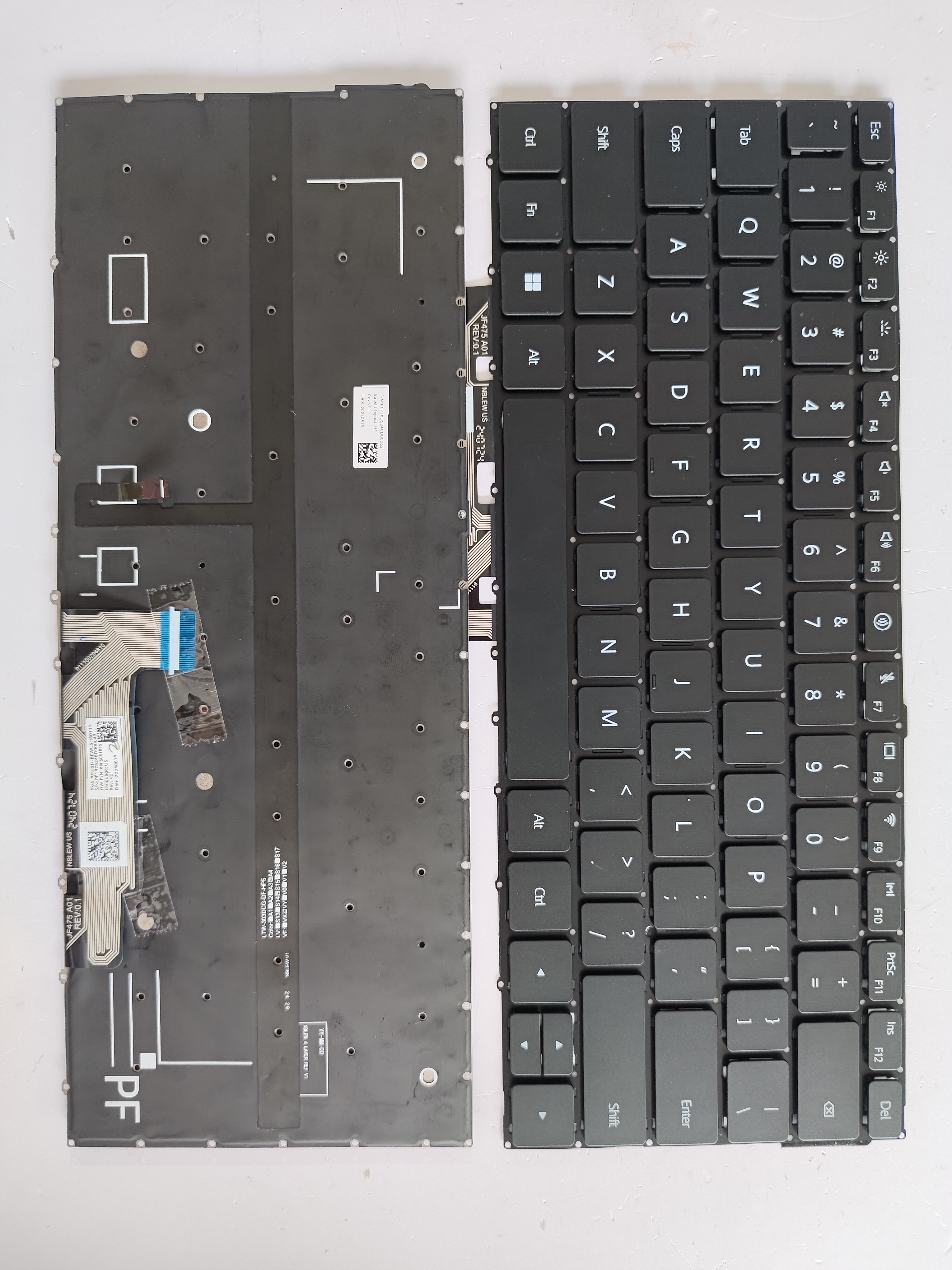 Picture of New Replacement Laptop Keyboard For HUAWEI MATEBOOK X PRO 2024 without pillars BLACK Backlit US Layout